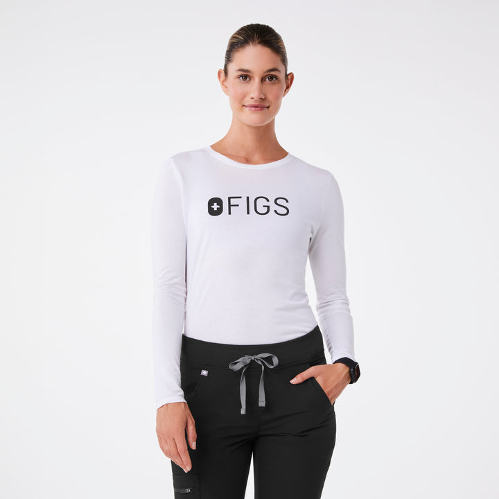 Women's FIGS Logo Supersoft Longsleeve Underscrub