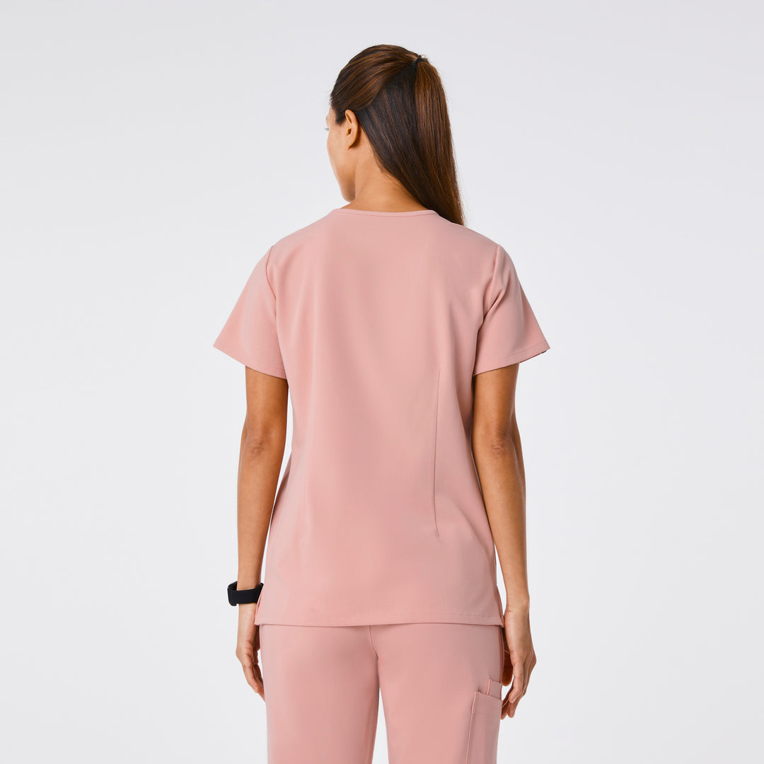 Women's Casma ThreePocket Scrub Top™ Pink Sand · FIGS