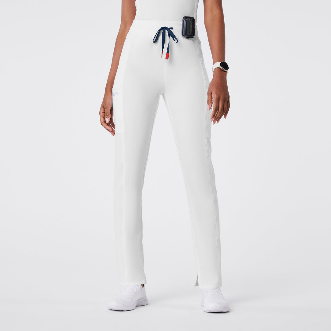 Women's FIGS x Team USA High Waisted Scrub Pants Optic White