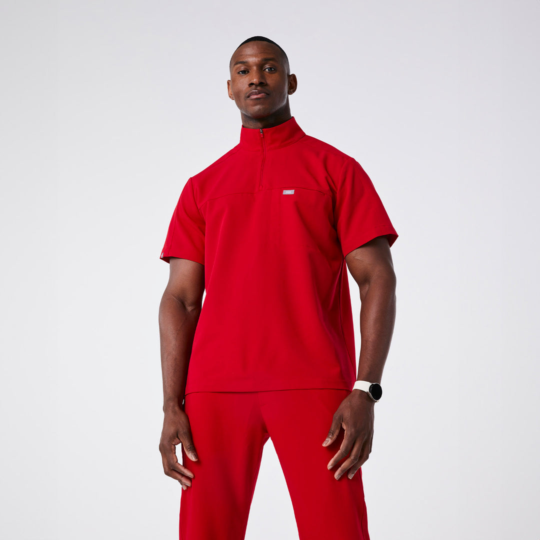 Men's Fowler Relaxed Mock Neck Scrub Top · FIGS