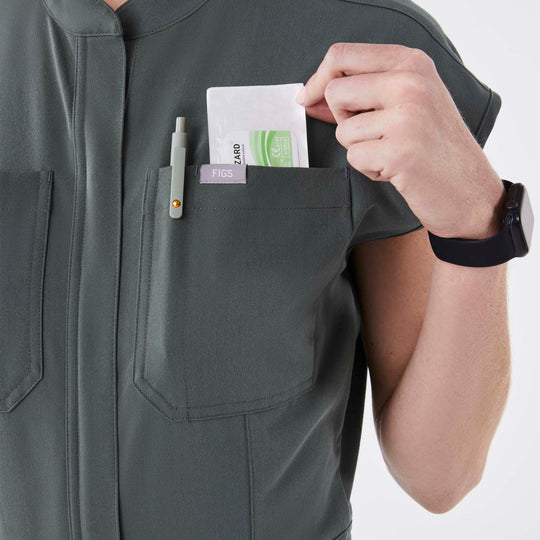 Women’s Rafaela Cargo ScrubJumpsuit™ Bonsai · FIGS