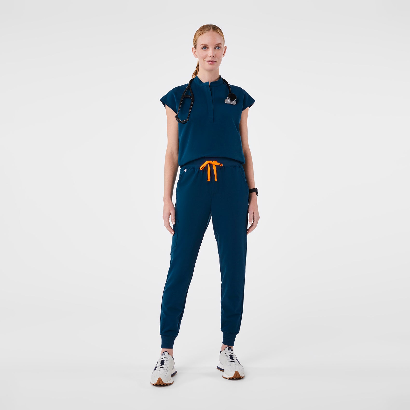 Women's Rafaela Oversized Scrub Top™ Deep Reef · FIGS