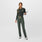 Pantalón de uniforme médico slim de tiro alto Yola™ Moss