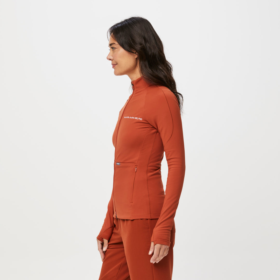 OnShift ContourKnit Jacket™ Auburn · FIGS