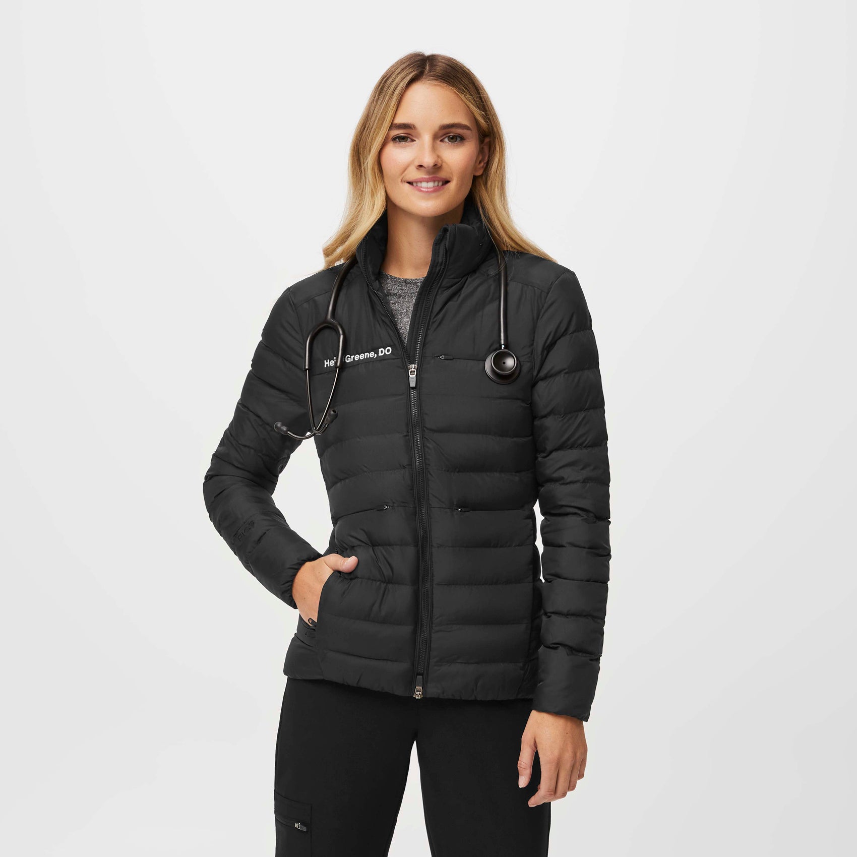 Womens Black Puffer Jackets.