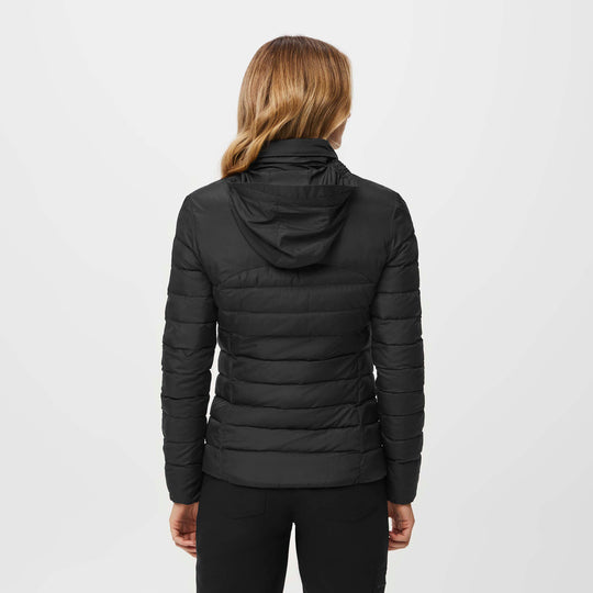 Women’s OnShift Packable Puffer Jacket™ Black · FIGS