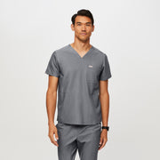 Casaca de uniforme médico con tres bolsillos Chisec para hombre