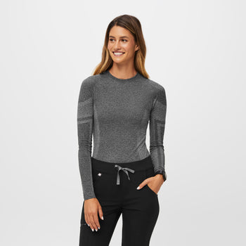 Women's High Waisted Seville Flare ScrubLegging™ - Burgundy