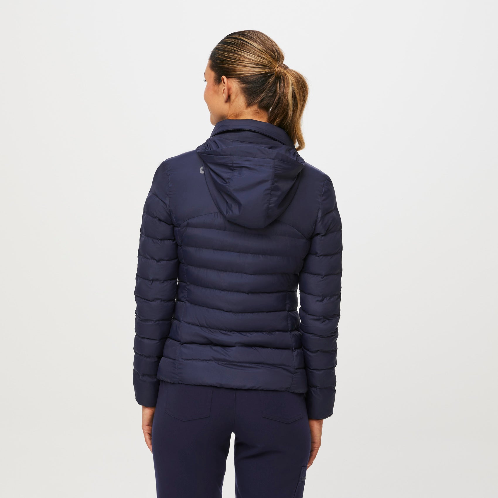 Women’s OnShift Packable Puffer Jacket™ Navy · FIGS