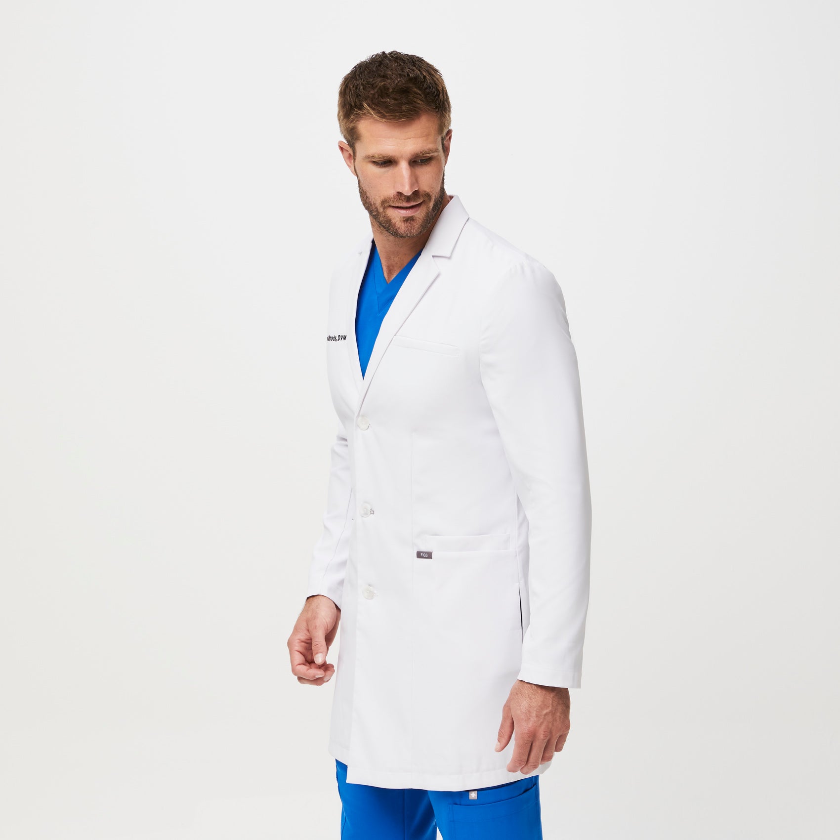 Mens fitted lab top coat