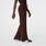 Isabel High-Rise Wide-Leg Scrub Trouser Espresso