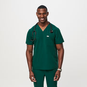 Blusa de uniforme médico de tres bolsillos Chisec para hombre