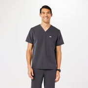 Blusa de uniforme médico de tres bolsillos Chisec para hombre