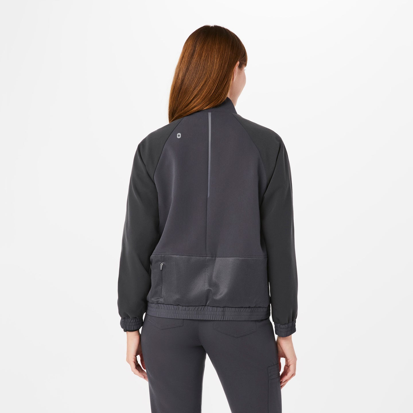 Women’s Sydney Scrub Jacket Charcoal · FIGS