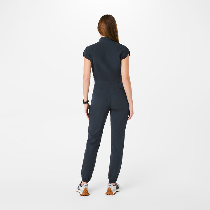 Women’s Rafaela Cargo ScrubJumpsuit™ Dark Harbor · FIGS