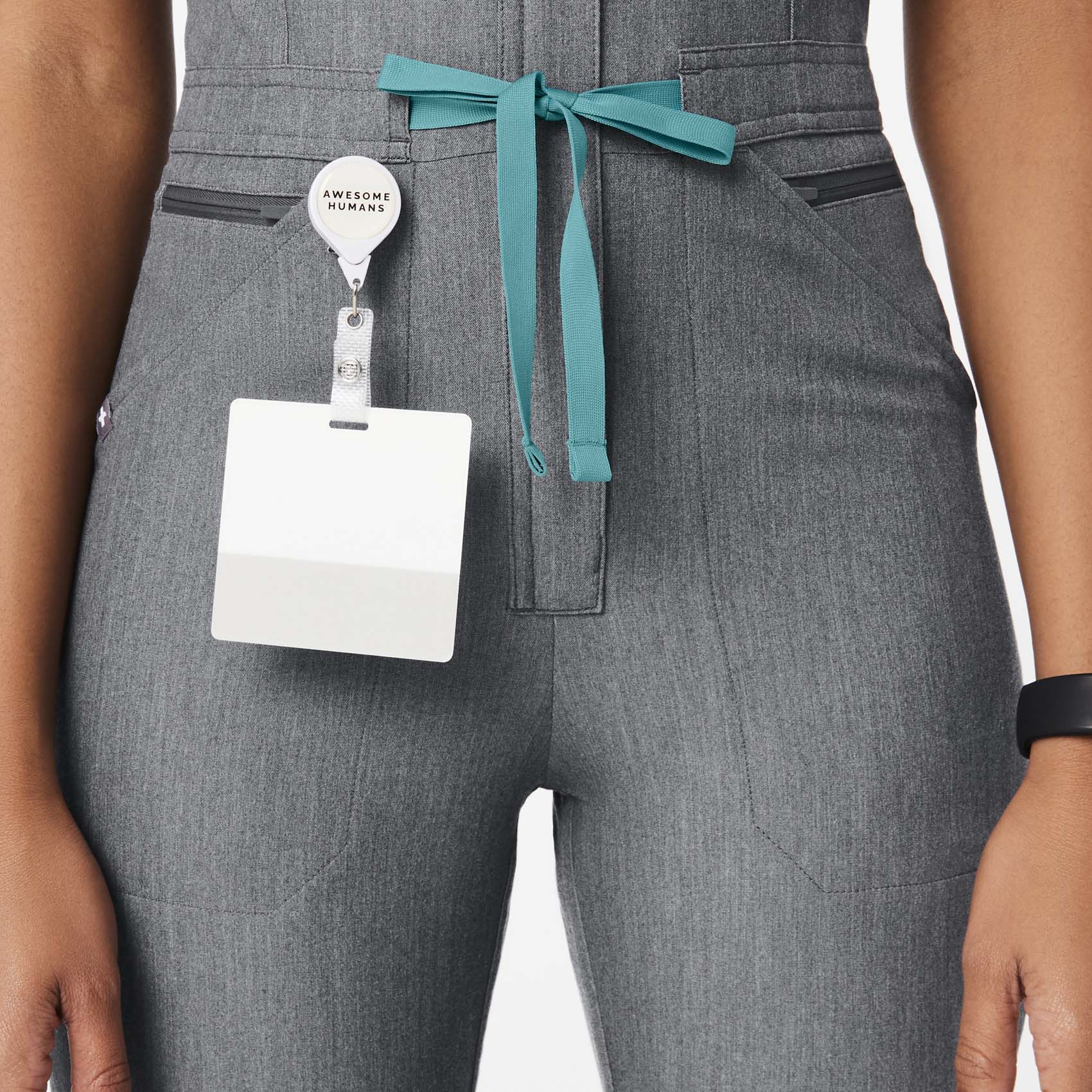 Women’s Rafaela Cargo ScrubJumpsuit™ Graphite · FIGS