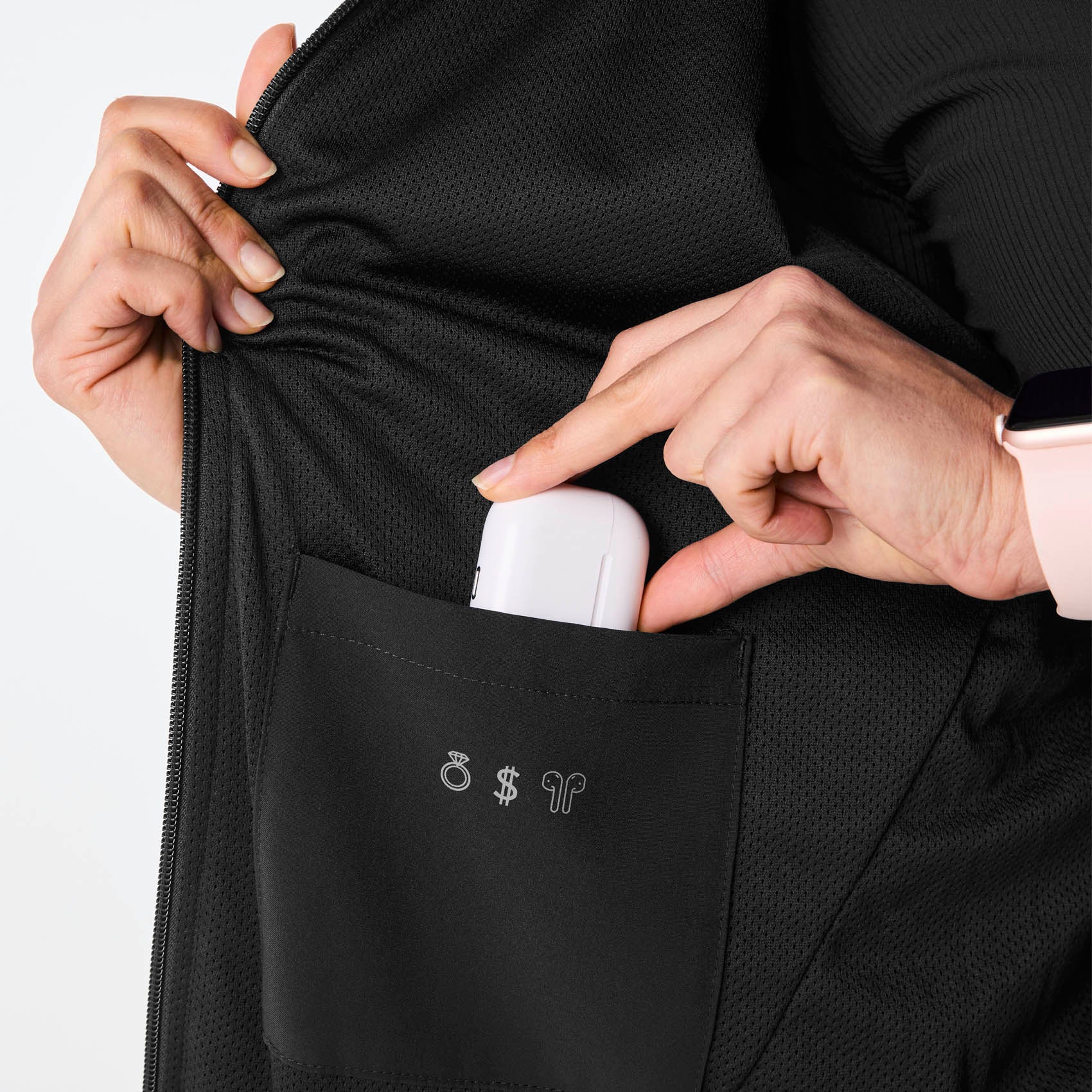 Women's Sydney Scrub Jacket - Black · FIGS