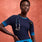 Salta Striped Short-Sleeve Underscrub - Navy