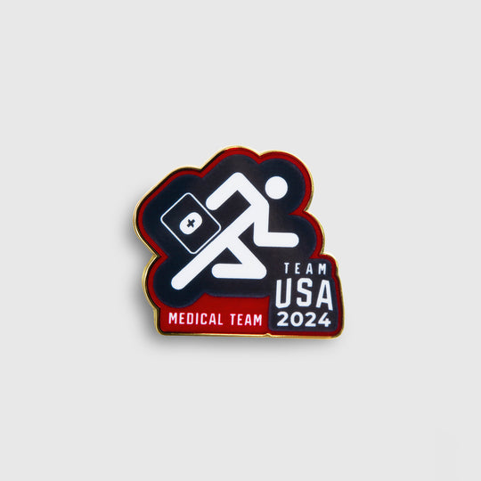 FIGS x Team USA Running Enamel Pin