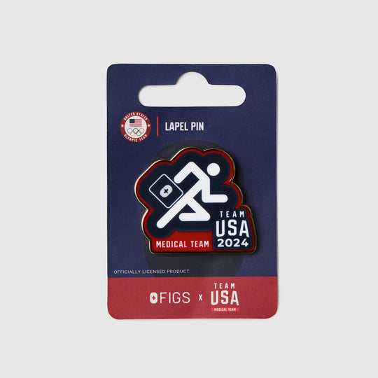 FIGS x Team USA Running Enamel Pin Team USA Blue