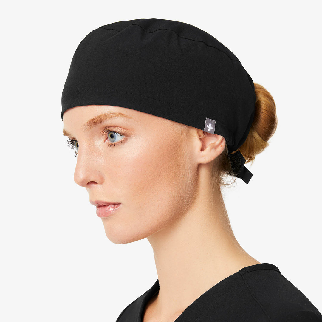 Modern Classic Scrub Cap Black · FIGS
