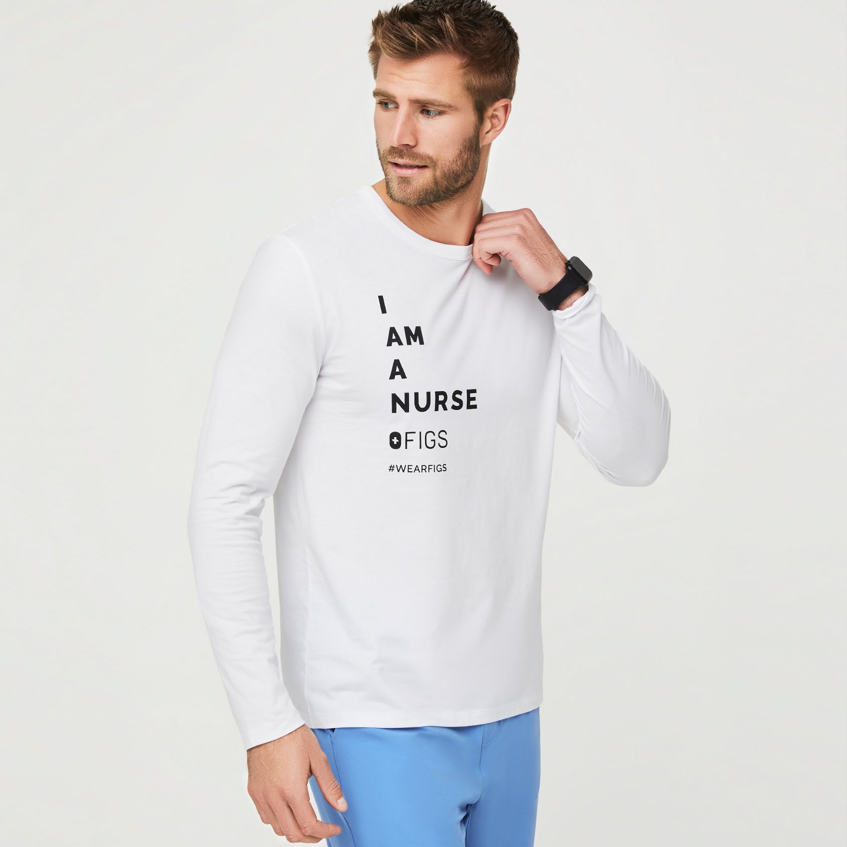 Men’s I Am Nurse Longsleeve Underscrub · FIGS