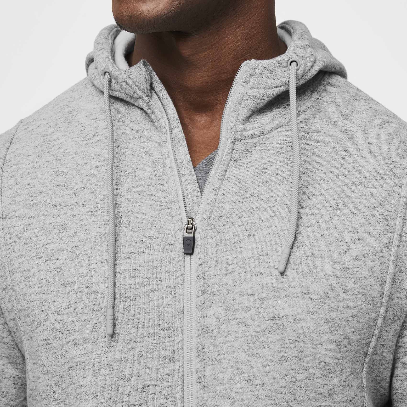 Men s Essential Hoodie Heather Grey FIGS