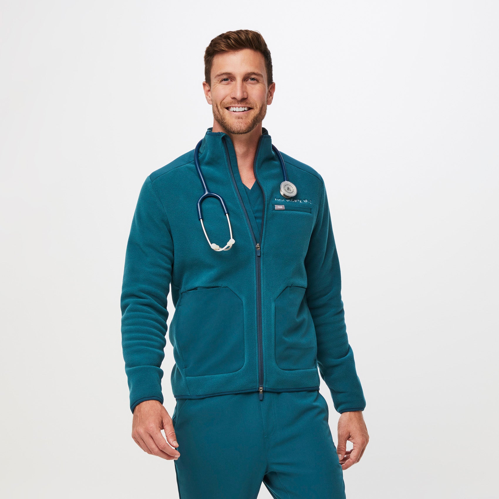 Caribbean blue hot sale fleece jacket