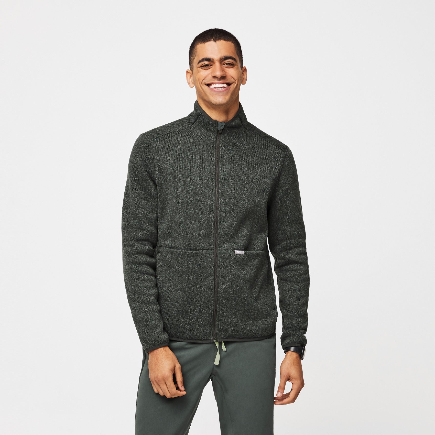 Men’s OnShift Sweater Knit Jacket™ · FIGS