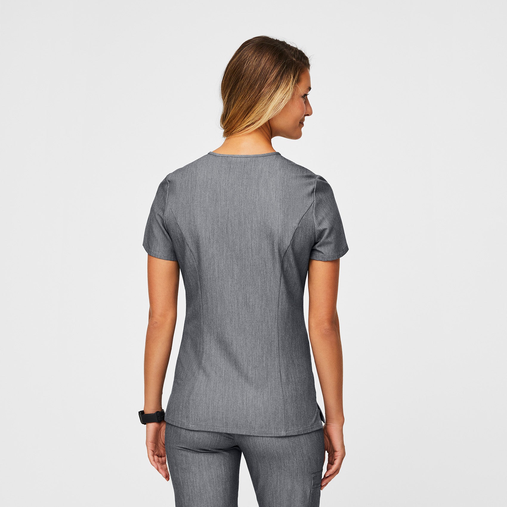 Women’s Slim Catarina OnePocket Scrub Top™ Graphite · FIGS
