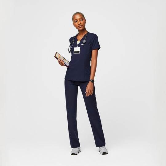 Women’s Slim Catarina OnePocket Scrub Top™ Navy · FIGS