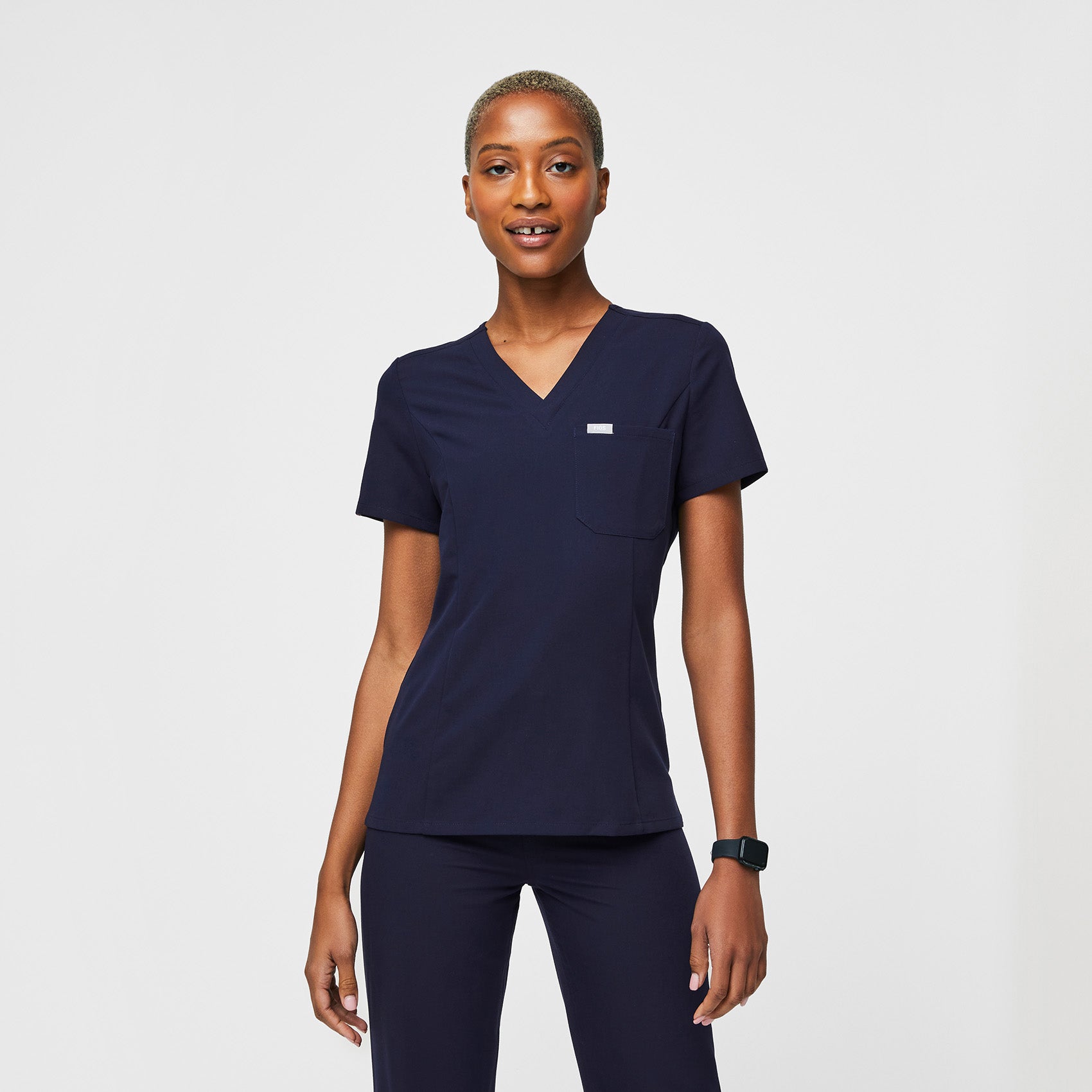 Women’s Slim Catarina OnePocket Scrub Top™ Navy · FIGS