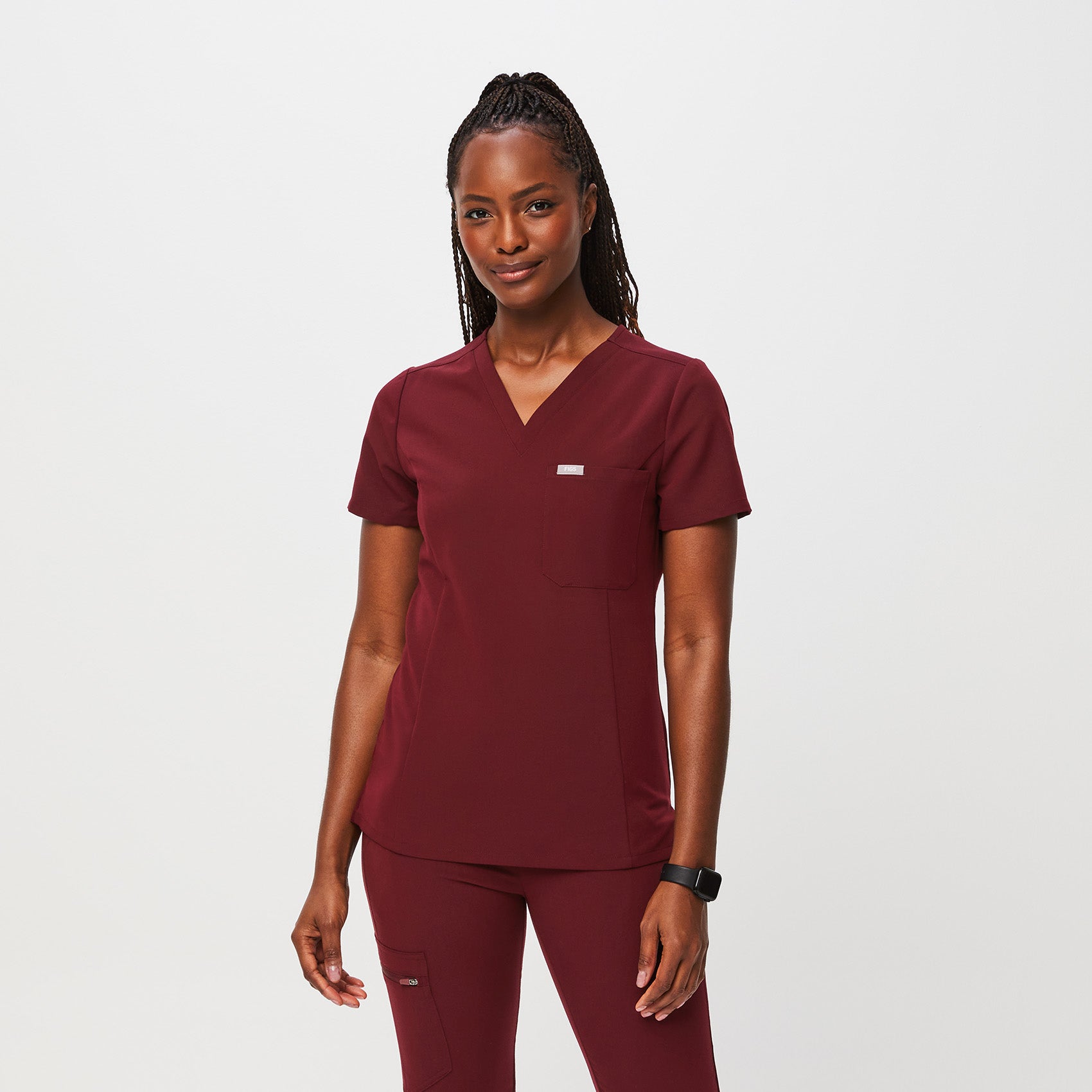 Women's Burgundy Scrubs FIGS