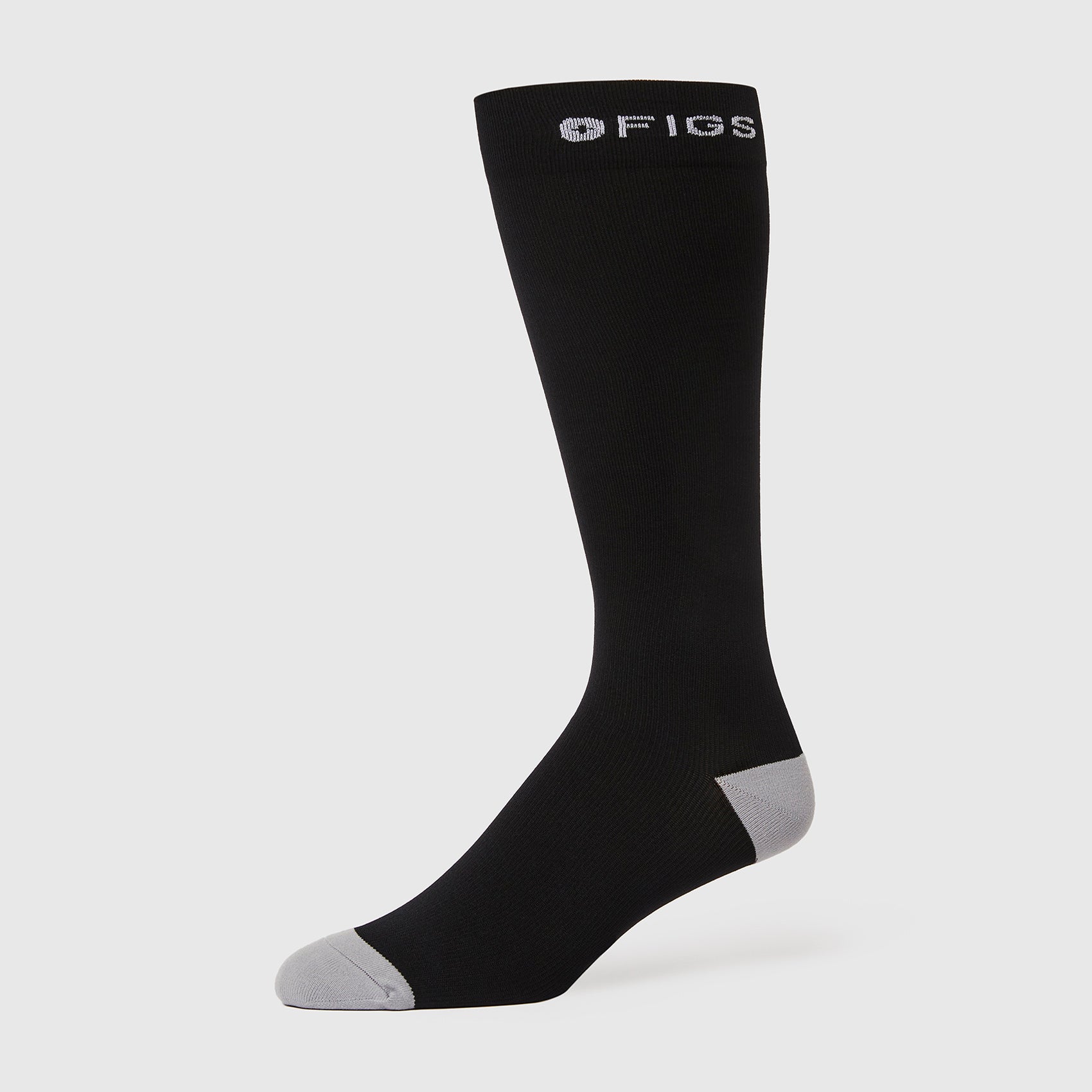 Chaussettes de compression solides pour hommes - Noir (1) · FIGS