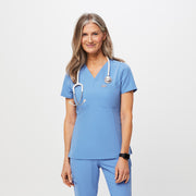 Blusa de uniforme médico de un bolsillo estrecha Catarina™ para mujer