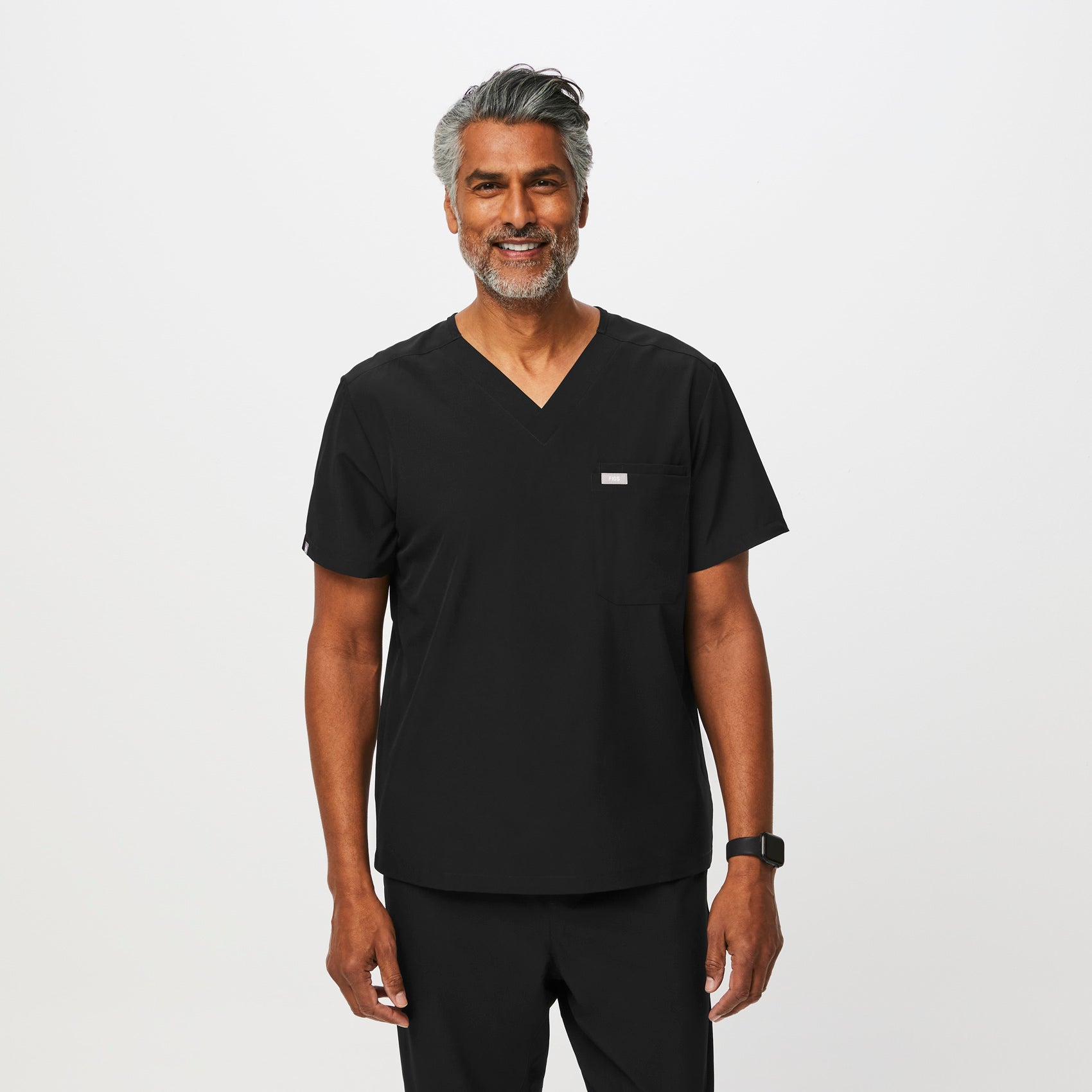 Men's Lima Shortsleeve ScrubPolo™ - Black · FIGS