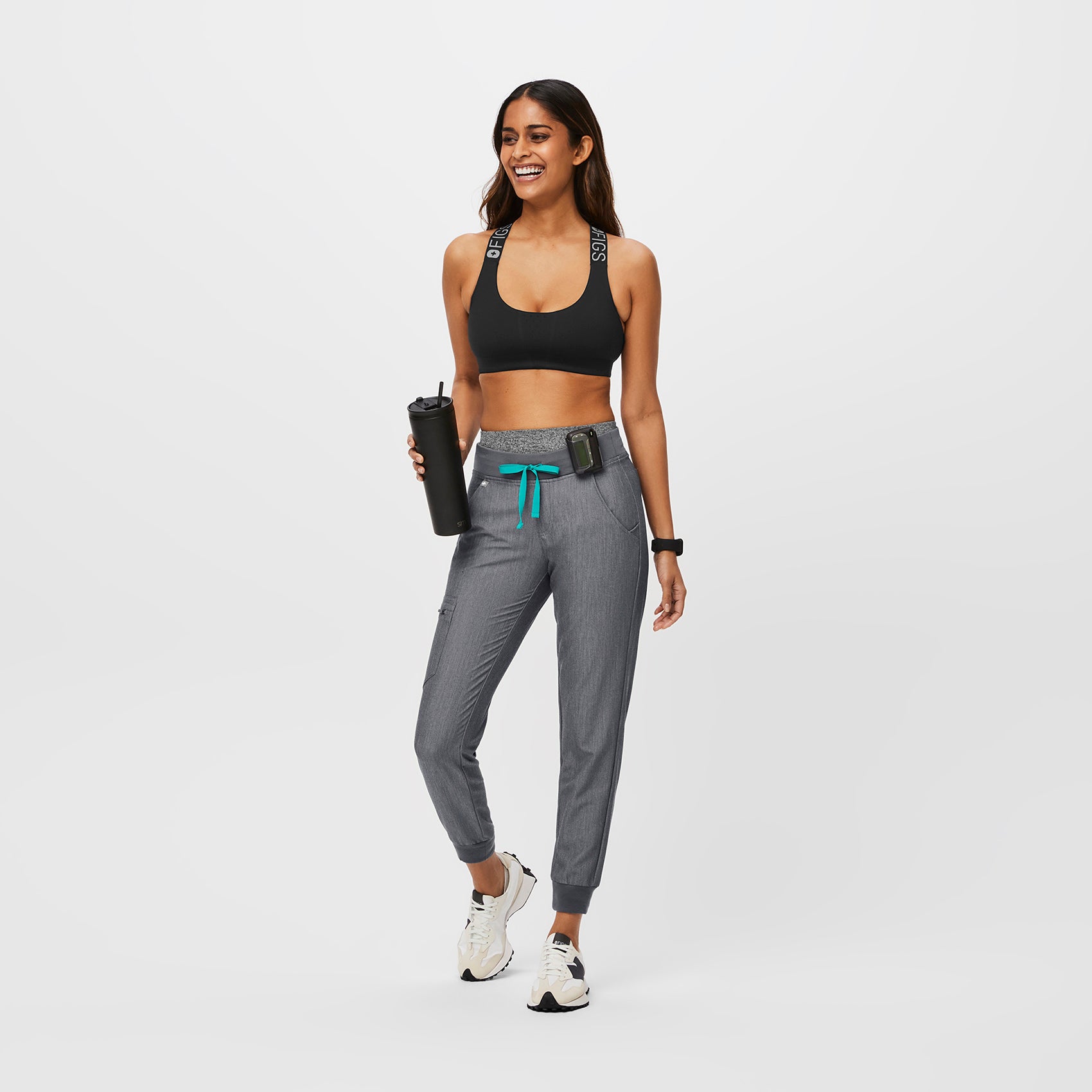 Women’s Salta Seamless Legging Graphite · FIGS