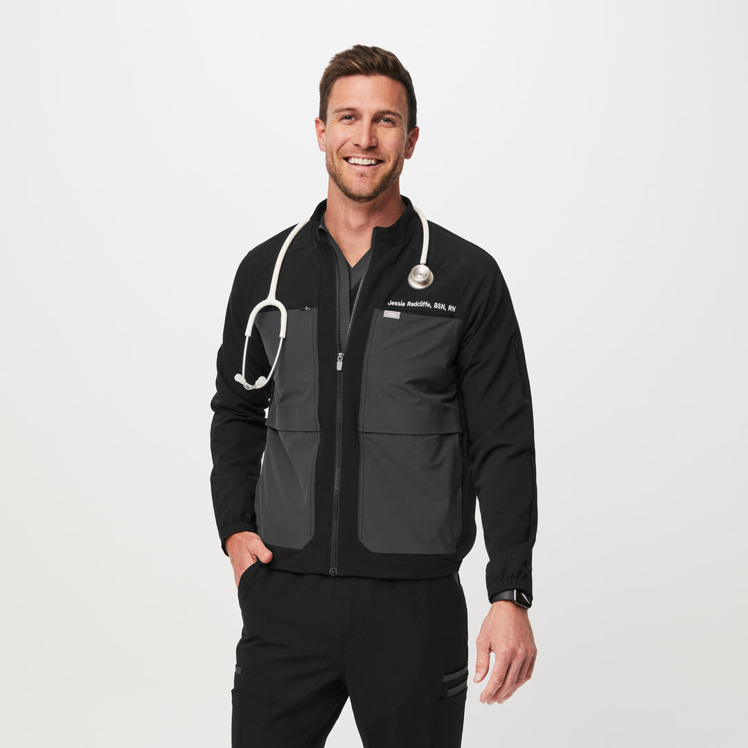 Men’s Cobaki Double Utility Scrub Jacket · FIGS