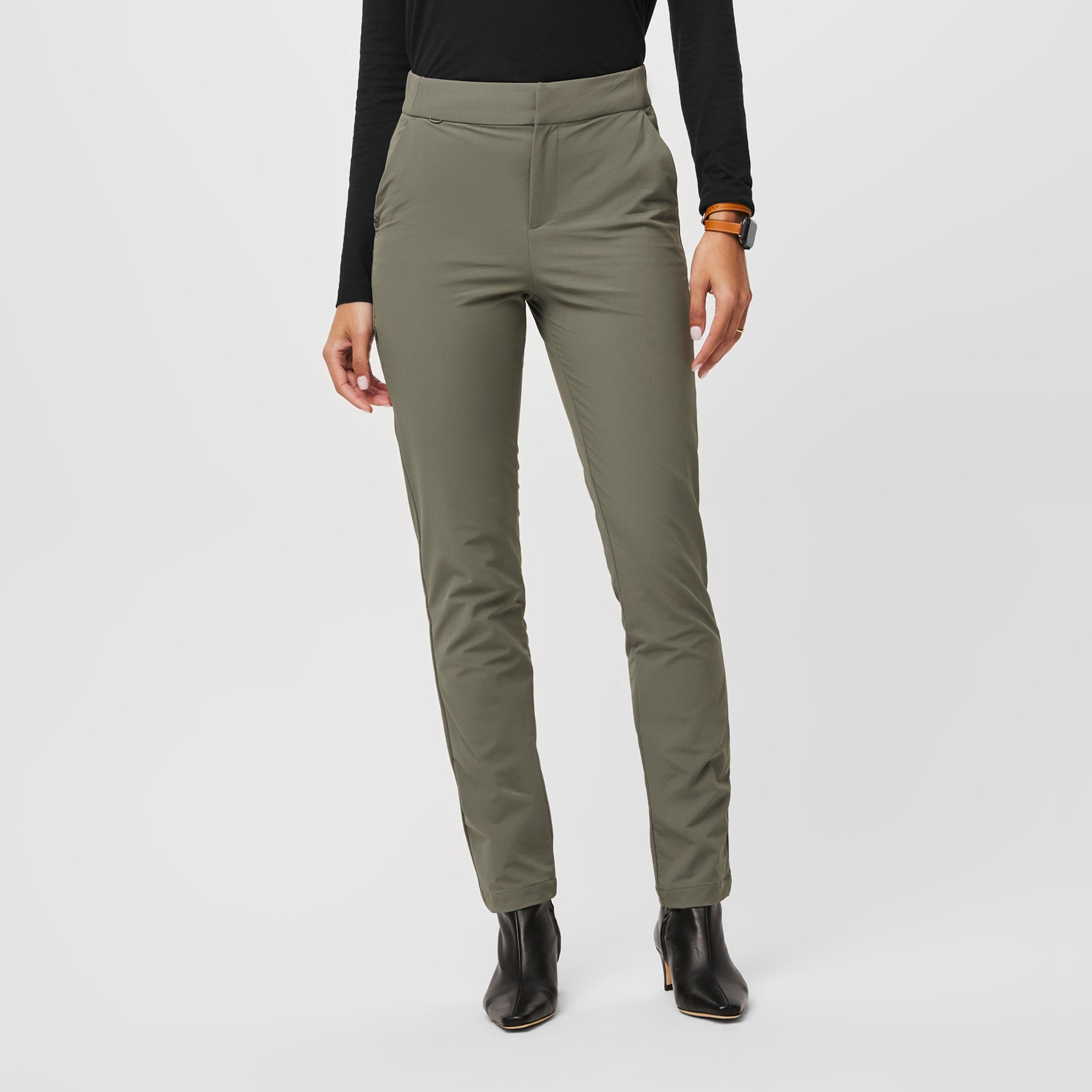 Women's FIGSPRO Skinny Zip Fly Trouser™ - Agave