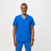 Casaca de uniforme médico con tres bolsillos Chisec para hombre