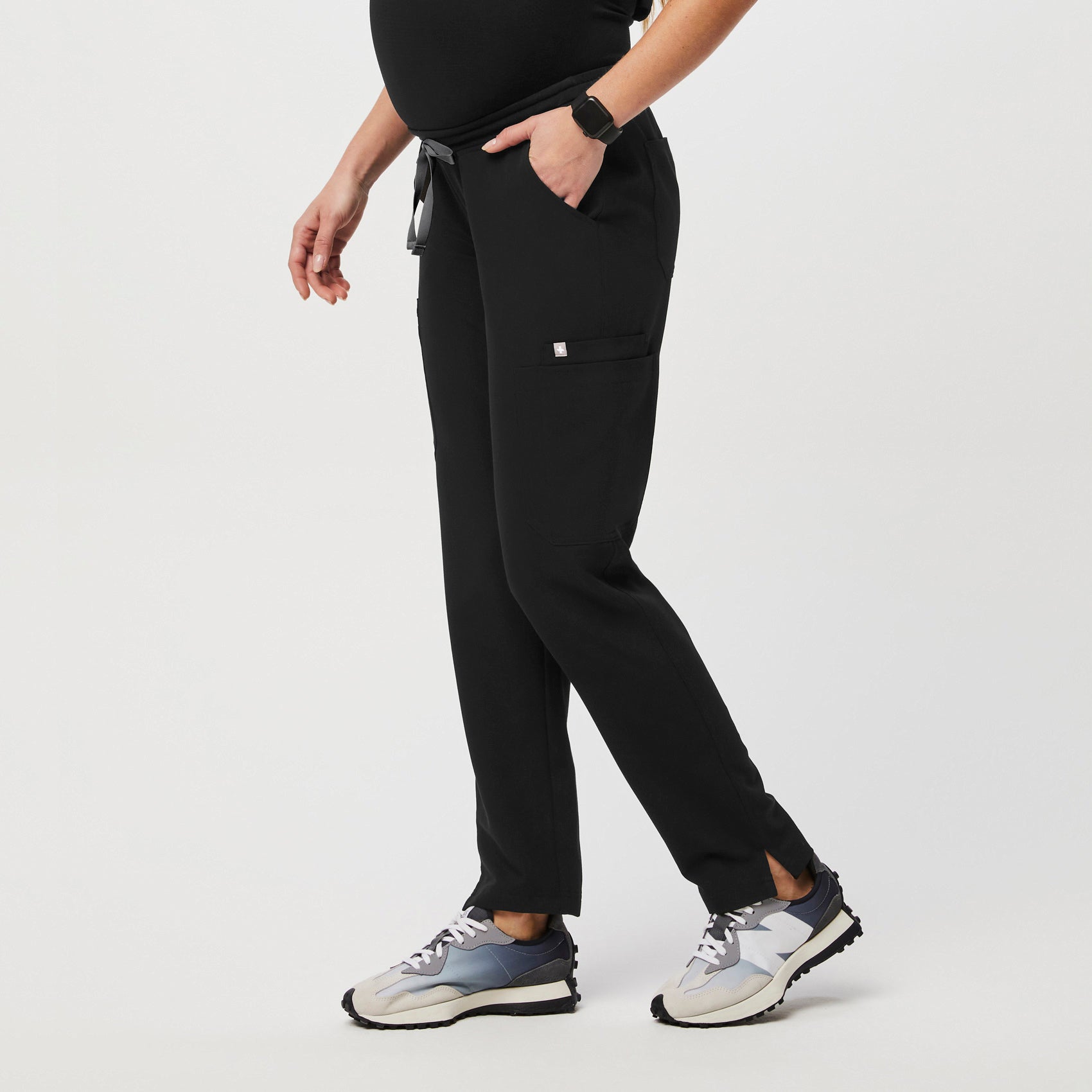 Yola™ Maternity Slim Scrub Pants Black · FIGS