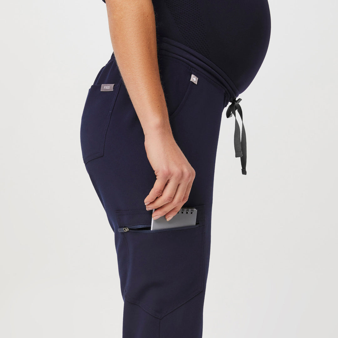 Zamora™ Maternity Jogger Scrub Pants Navy · FIGS