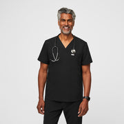 Casaca de uniforme médico con tres bolsillos Chisec para hombre