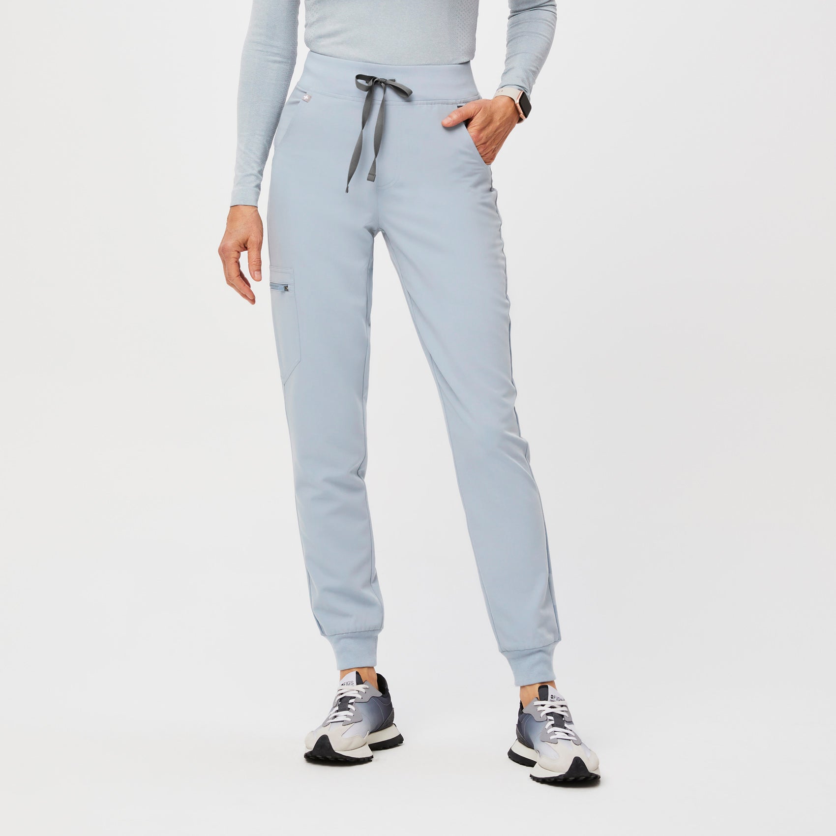 Women's Dusty Blue Scrubs · FIGS