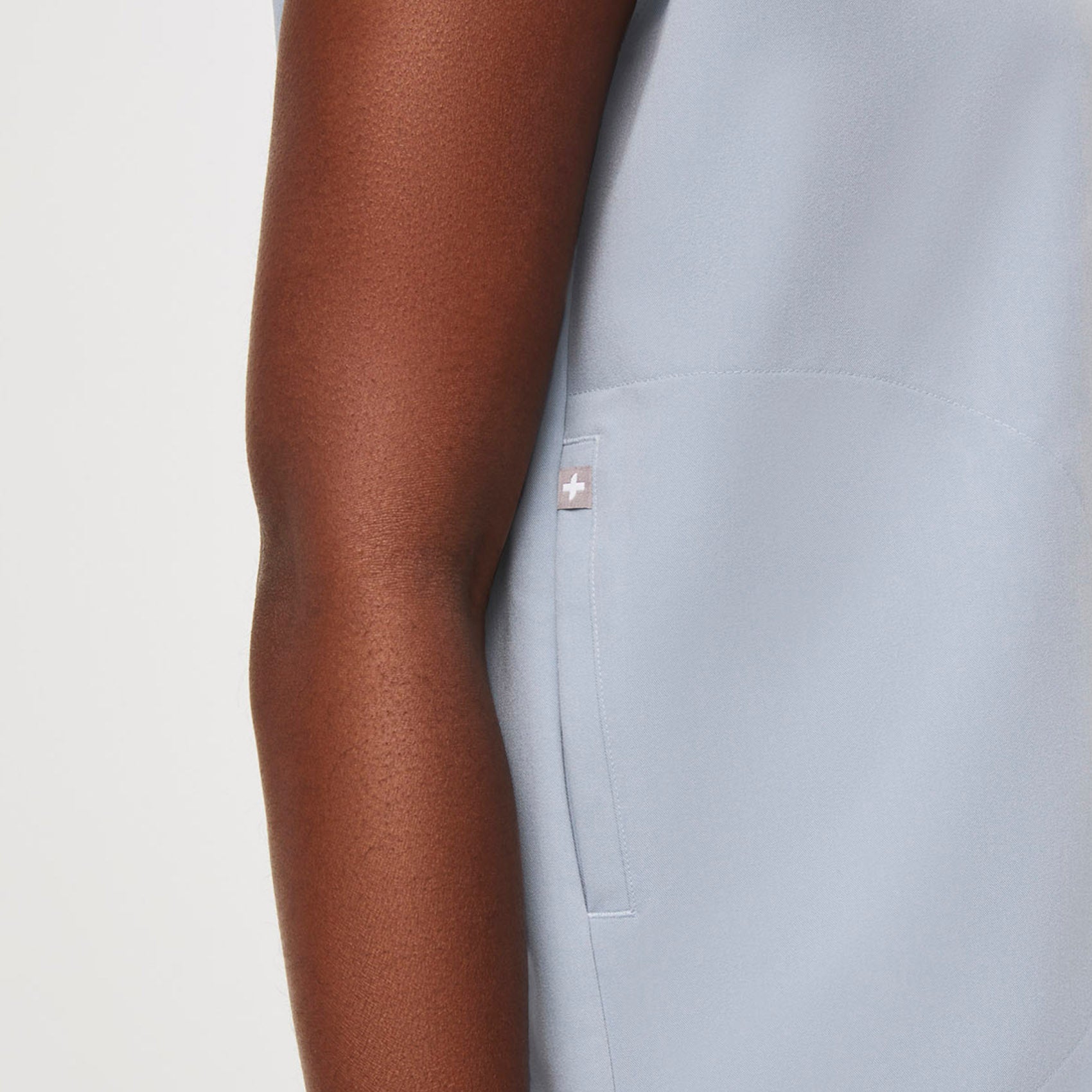 Women's Rafaela™ Oversized Scrub Top Dusty Blue · FIGS