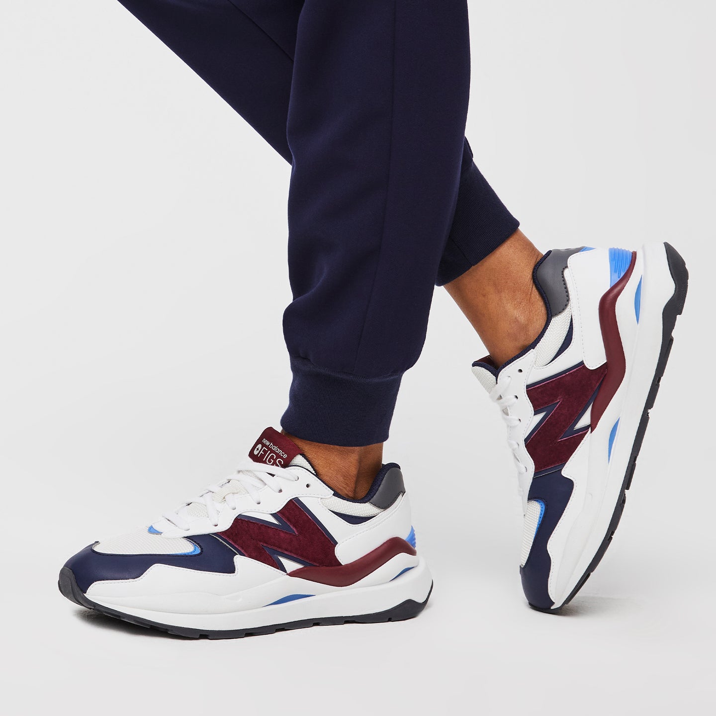 Unisex FIGS New Balance 5740 Optic White/Navy