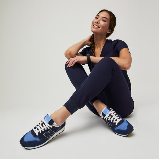 Women's FIGS New Balance 996 Shoes Navy
