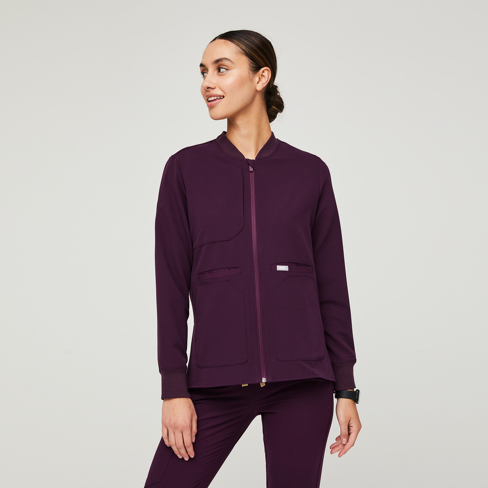 Purple hotsell scrub jacket