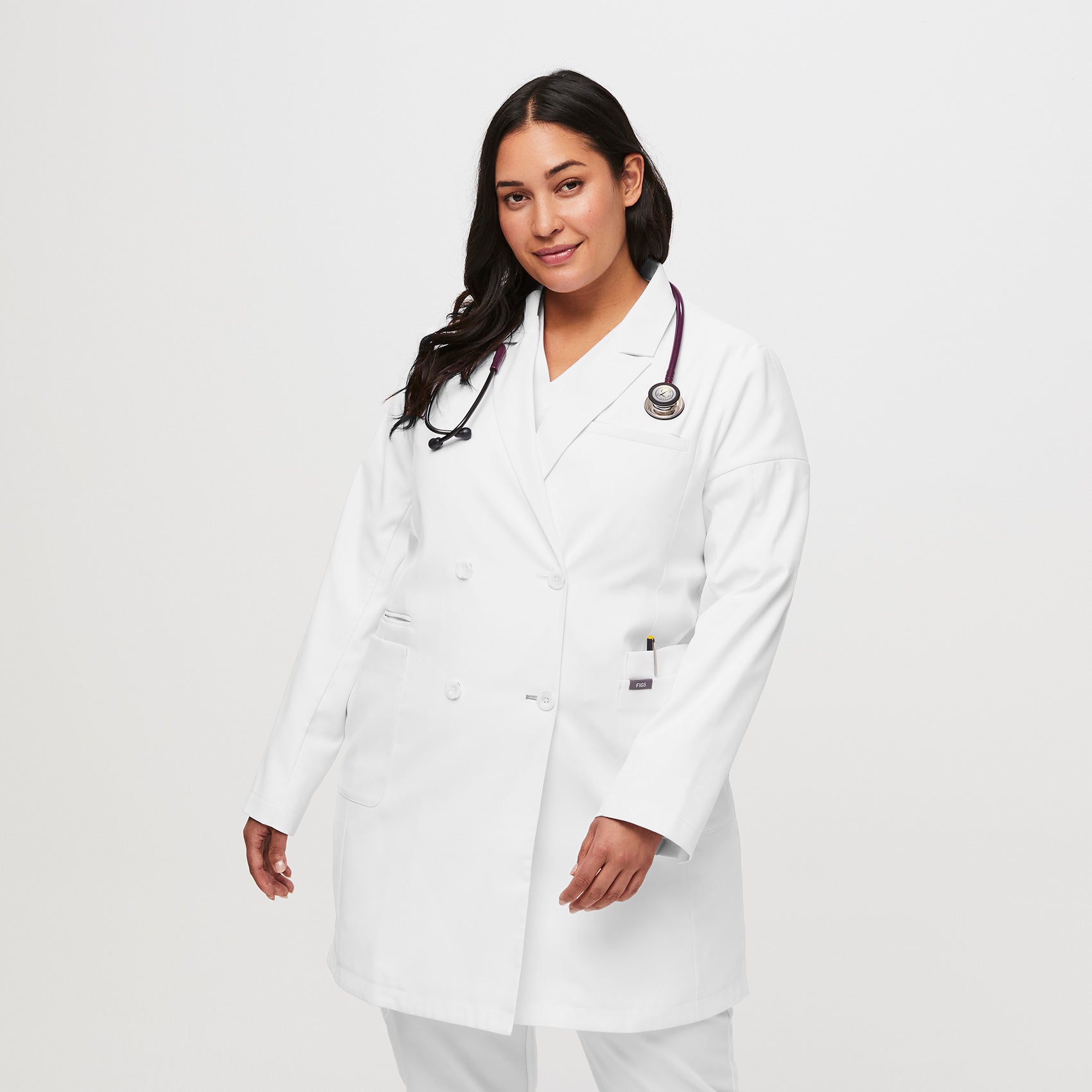 Women s Double Breasted Lab Coat FIGS