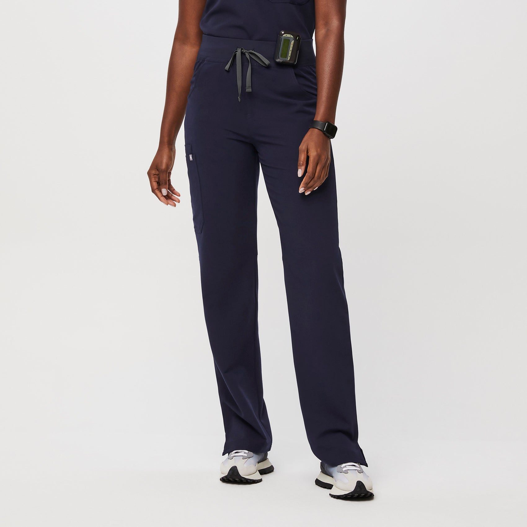 Pantalon d uniforme m dical coupe cargo Kade taille haute pour
